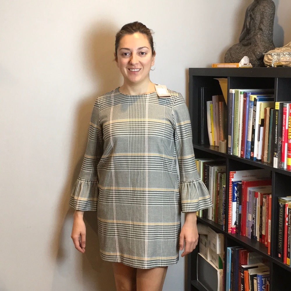 Zara Burberry style check dress size New w/Tags